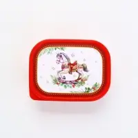 Ланч - бокс прямоугольный &laquo;Новогодняя лошадка&raquo;, 500 мл