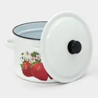 Кастр.цил.борт. 8л (белая)СА