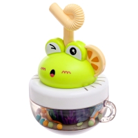 Игрушка для купания в ванной 2 в 1 &laquo;Брызгалки: Лягушонок&raquo;, брызгалка, неваляшка, цвет зелёный