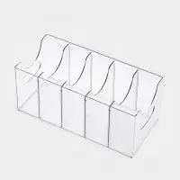 Органайзер для ремней 5 мест, 24*13*13 см, пластик, цвет прозрачный