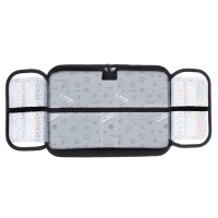 Пенал 1 секция, 130 х 210 х 40 мм, 2 откидные планки, тканевый, Calligrata TOP, Content "Енот"