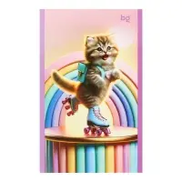 Блокнот А6, 24 листа в клетку на скрепке "Девочки", обложка мелованный картон, блок 60 г/м2, МИКС