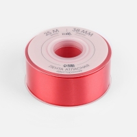 Лента атласная двухсторонняя №0250 38мм*25&plusmn;1м алый TR