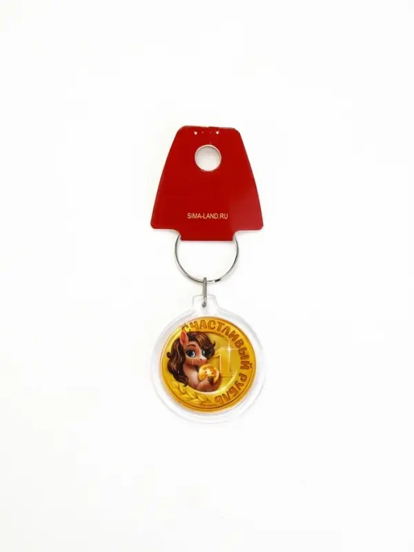 Брелок из пластика &laquo;Новогодний&raquo;, 6 шт., 5&times;4 см, МИКС