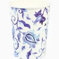 Стакан бумажный одноразовый &laquo;Синие Узоры&raquo;, 250 мл 6 шт