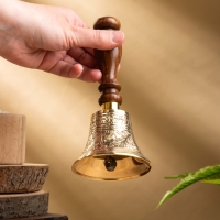 Колокольчик "Цветочные узоры" латунь, шишам 8х8х16,5 см