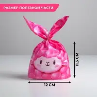 Упаковка подарочная, Мешок &laquo;Лама&raquo;, 12 х 11.5 см