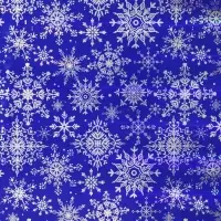 Плёнка упаковочная на Новый год полиграфичная &laquo;Снежинки&raquo;, 100 х 70 см