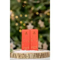 Новогодние свечи в колбе, набор 2 шт., аромат мята и ваниль, 3&times;3&times;8 см