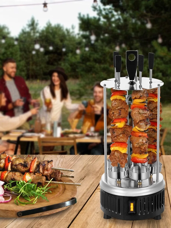 Электрошашлычница для дома КТ-1406 - 900 Вт