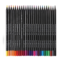 Карандаши 24 цвета BlackWoodColor, пластиковые, трёхгранные, МИКС