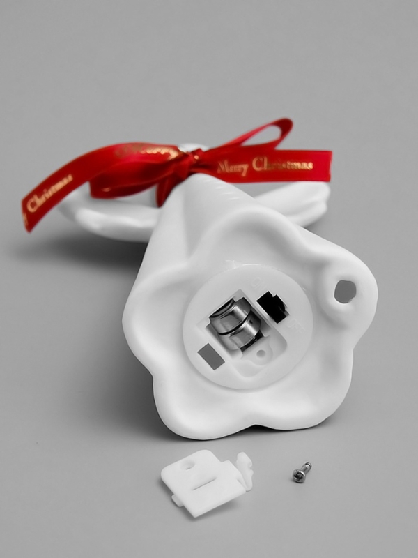 Светодиодная фигура "Ангелок" 8.2х6.2х12.8 см, 1 LED, LR44x3(в компл.), свечение тёплое белое