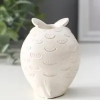 Подсвечник для тонкой свечи &laquo;Сова&raquo;, 8&times;6.5&times;6 см, перламутр