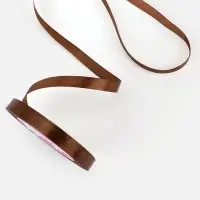 Лента атласная, 10 мм, 23&plusmn;1 м, коричневая №31