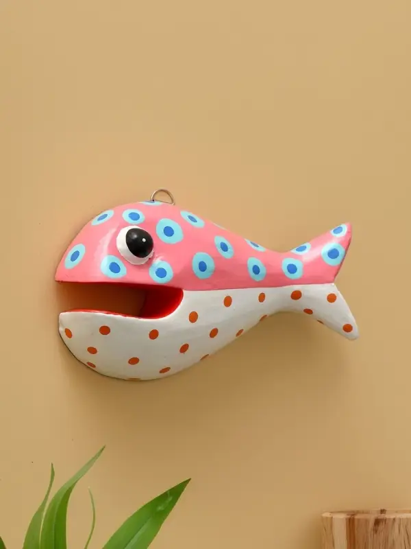 Панно &laquo;Рыба-хищник&raquo;, 22&times;12&times;5 см, дерево, разноцветное