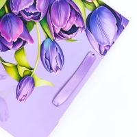 Пакет подарочный ламинированный вертикальный &laquo;Букет&raquo;, M 26 &times; 32 &times; 12 см