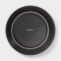 Салатник Magistro Black style, d=15 см, фарфор, чёрный