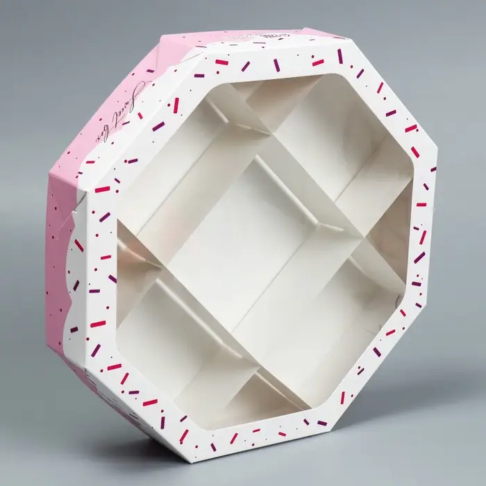 Коробка кондитерская, упаковка, Sweet box, 27 х 27 х 5 см