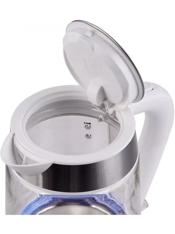 Чайник HYK-G3606 1,7л 2200Вт белый (стекло)