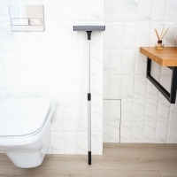 Щётка для окон Доляна, телескопической ручка 60(97) см, водосгон 20 см, насадка из поролона 20&times;8 см