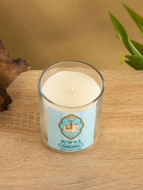 Свеча ароматическая в стекле "Гардения" соевый воск 120гр