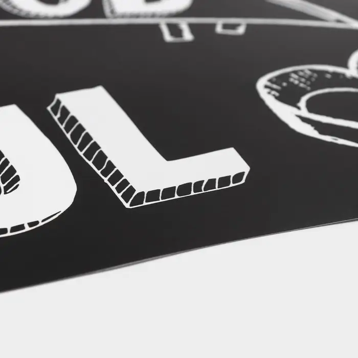 Салфетка сервировочная на стол &laquo;Кулинария&raquo;, 42&times;27 см, чёрная