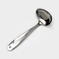 Ложка для соуса из нержавеющей стали Доляна Everyday, 50 мл, 26,5&times;10 см, толщина 3 мм, цвет серебряный