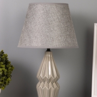 Лампа настольная "Пастораль" 40Вт Е14 серый 24х24х38см