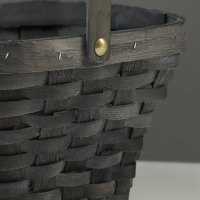 Набор корзин плетёных, 3 шт., 28&times;28&times;16 см, 23&times;23&times;14 см, 18&times;18&times;12 см, ива, серая