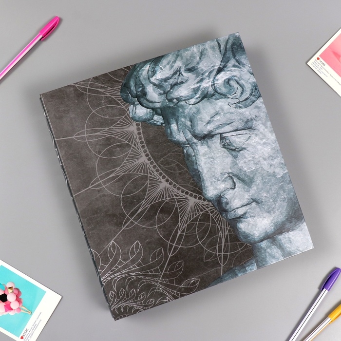 Фотоальбом на 500 фото 10x15 см "Давид и мандала" в коробке, тиснение 5,5x30x33,5 см