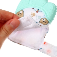 Прорезыватель-рукавичка &laquo;Собачки&raquo;, цвет мятный, Крошка Я