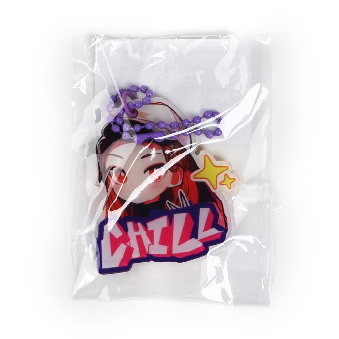 Брелок для ключей акриловый на цепочке &laquo;Chill&raquo;, 4.8 х 9 см