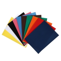 Набор бумаги бархатной А5, 10 листов, 10 цветов, плотность 110г/м2
