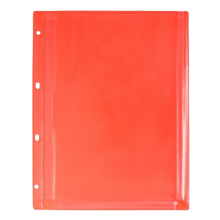 Файл-вкладыш А4,180 мкм, Calligrata TOP, ПВХ, с расширением, матовый, вертикальный, 5 штук, красный Файл-вкладыш А4,180 мкм, Calligrata TOP, ПВХ, с расширением, матовый, вертикальный, 5 штук, красный