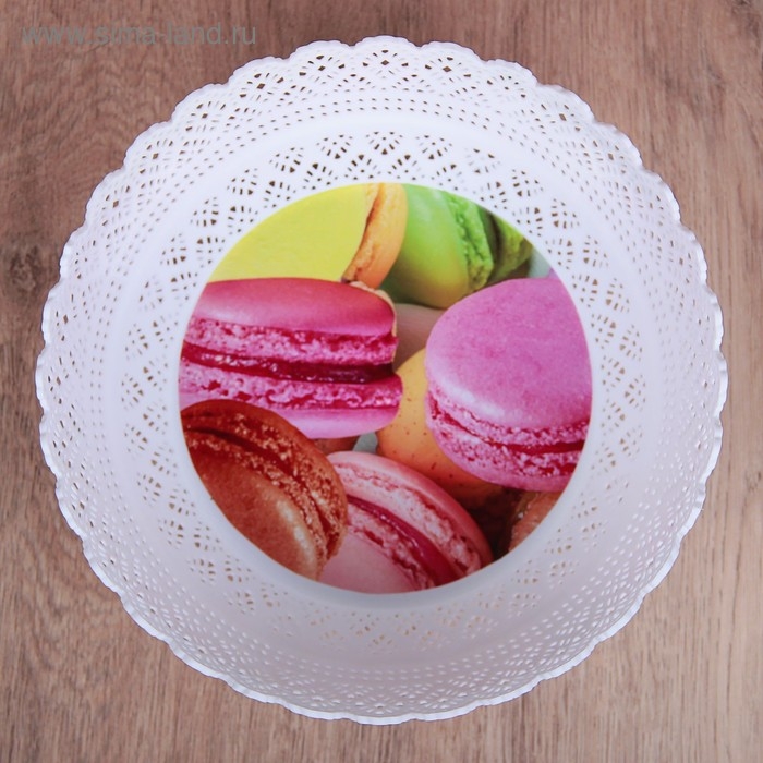 Ваза для хлеба и фруктов &laquo;Зефир. Принт&raquo;, d=20 см, цвет МИКС