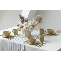 Тарелка керамическая &laquo;Стиль&raquo;, 21 см, цвет бежевый