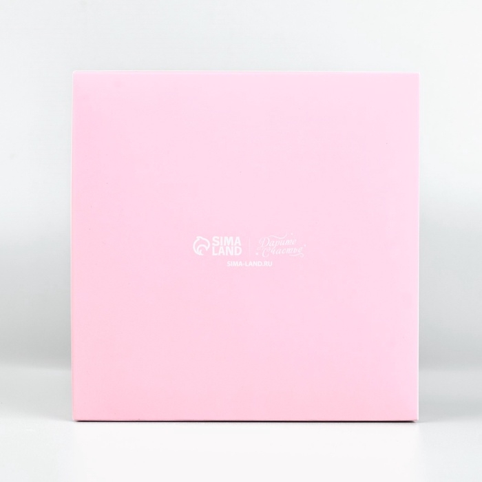 Коробка для цветов с вазой и PVC окнами складная &laquo;Нежность&raquo;, 16 х 23 х 16 см