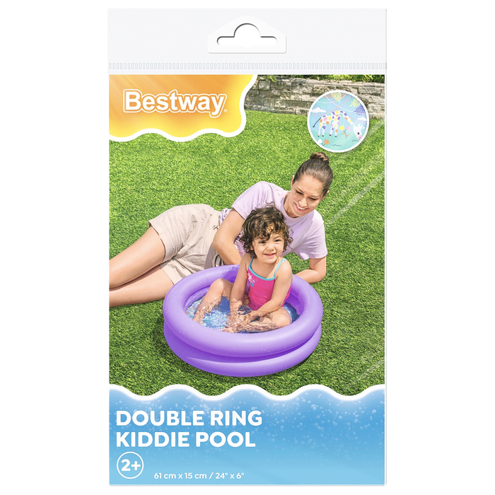 Бассейн надувной, 61 х 15 см, от 2 лет, цвет МИКС, 51061 Bestway