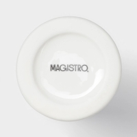 Ваза для цветов фарфоровая Magistro &laquo;Бланш&raquo;, 7,7&times;18,5 см, цвет белый