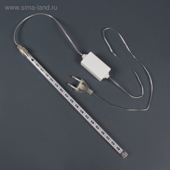 Гирлянда &laquo;Сосулька&raquo; тающая 0.3 м, IP44, прозрачная нить, 18 LED, свечение белое, переливы, 220 В