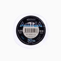 Леска Naмazu Aмida, диаметр 0.12 мм, тест 2.2 кг, 30 м, прозрачная, 1 шт.
