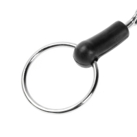 Удило для лошади с гипоалергенным пластиком, расстояние между кольцами 140 мм