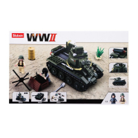 Конструктор Армия ВОВ &laquo;Боевой танк БТ-2&raquo;, 347 деталей