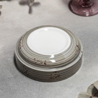 Миска фарфоровая штабелируемая &laquo;Суприм&raquo;, 450 мл, d=14 см, цвет серый