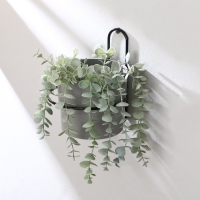 Подвес для кашпо настенный &laquo;Одиночка&raquo;, d = 16 см, чёрный