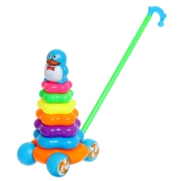 Каталка-пирамидка &laquo;Пингвин&raquo;, 6 колец