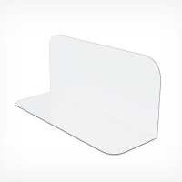 Пластиковый разделитель L-образный, 450&times;150&times;200 мм, прозрачный