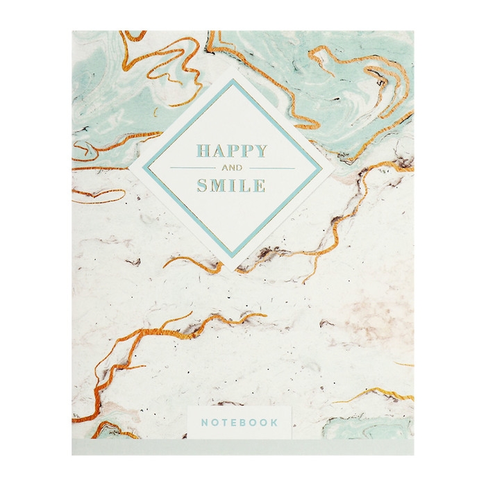 Комплект тетрадей из 4 штук, 96 листов в клетку Calligrata "Мрамор", обложка мелованный картон хром, блок №2, белизна 75% (серые листы)