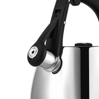 Чайник со свистком 2,5 л Mela-2,5L Серый нерж. стал