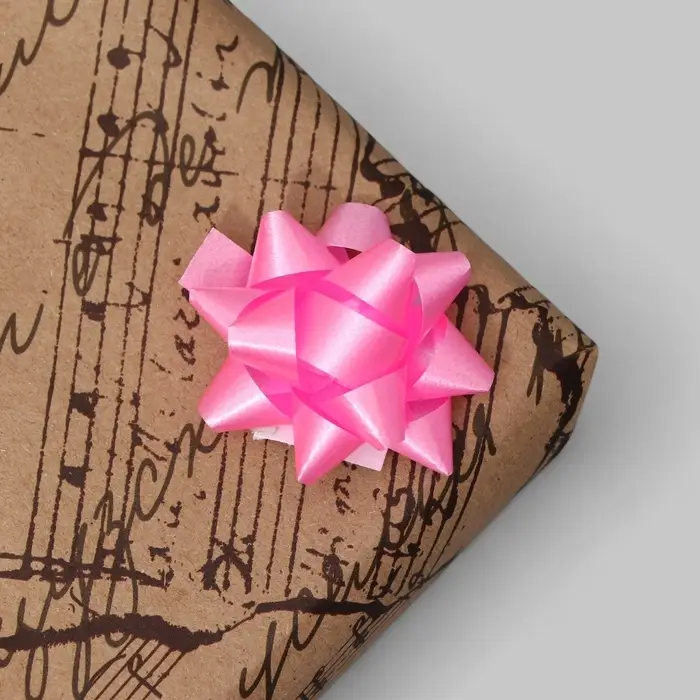 Бант - звезда №3.5, фасовка 8 шт., МИКС